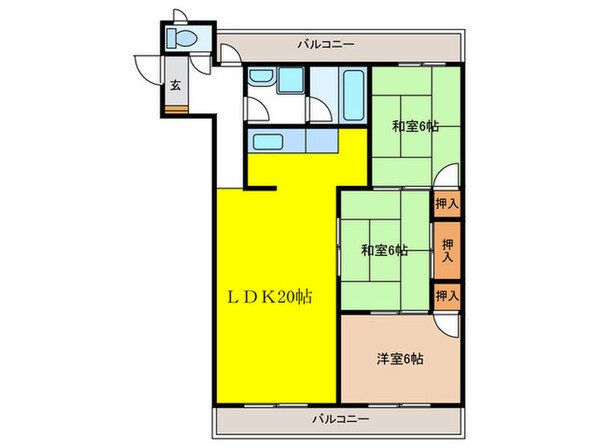 エクセル  大宝の物件間取画像